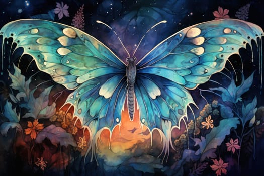 A captivating portrayal of celestial moth guardians, their ethereal presence warding off malevolent spirits with a soft, lunar glow.