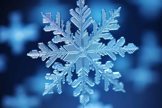An artistic masterpiece showcasing the exquisite details and singular beauty of individual snowflakes, captured through the lens of macro photography, unraveling their complex, one-of-a-kind designs.