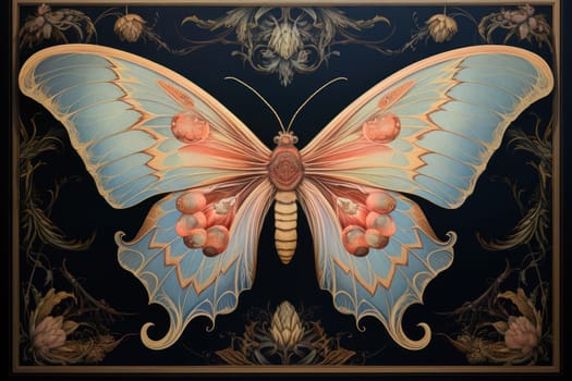 A captivating portrayal of celestial moth guardians, their ethereal presence warding off malevolent spirits with a soft, lunar glow.