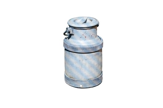 Milk jug blue white