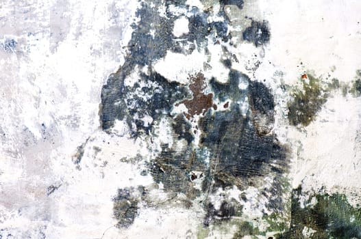 The background of grunge wall with crevice