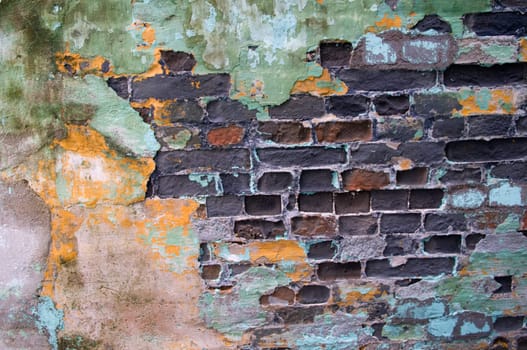 The background of grunge wall with bricks