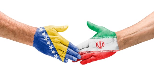 Handshake Bosnia-Herzegovina and Iran