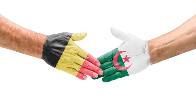Handshake Belgium and Algeria