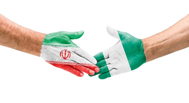Handshake Iran and Nigeria