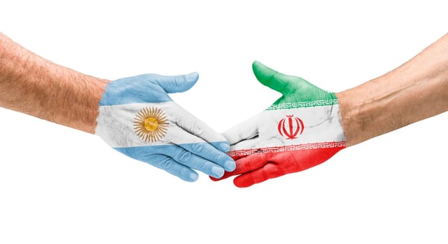 Handshake Argentina and Iran