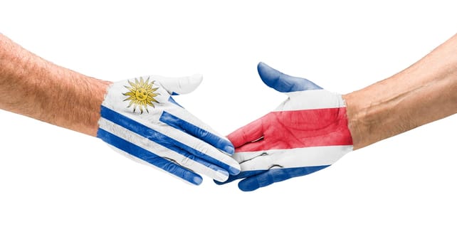 Handshake Uruguay and Costa Rica
