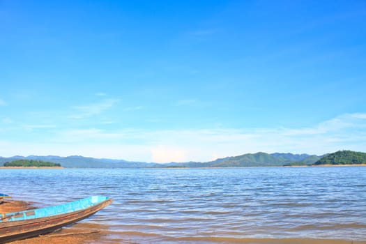 Views over the reservoir Kaengkrachan dam, Phetchaburi Thailand