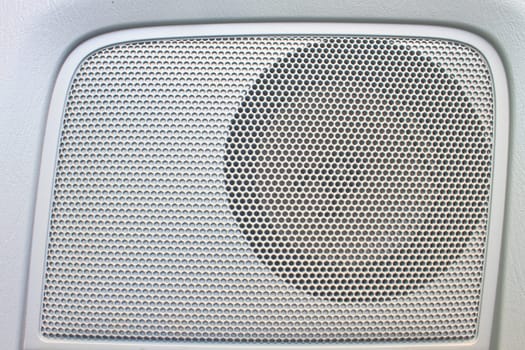close up Car speaker on door panel, background and texture