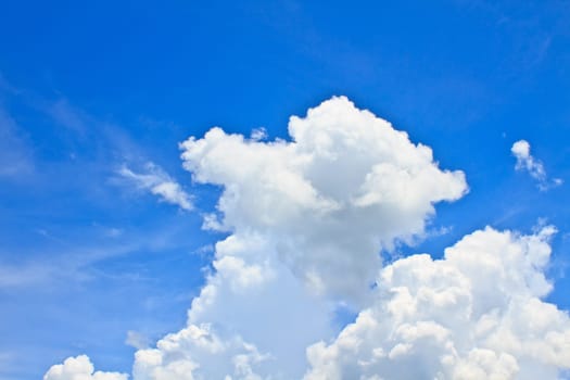 blue sky with white clouds. can be used as background