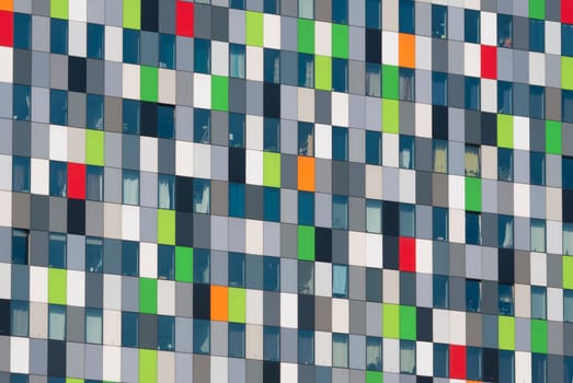 detail of a modern building on the campus of the Utrecht University in the Netherlands. It is a place where education, research and knowledge-intensive companies all together strengthen each other by their mutual proximity.