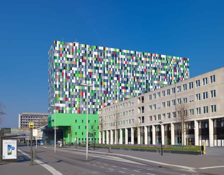 modern architecture on the campus of the Utrecht University in the Netherlands. It is a place where education, research and knowledge-intensive companies all together strengthen each other by their mutual proximity.