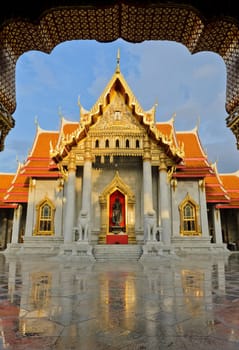Famous Thai marble temple