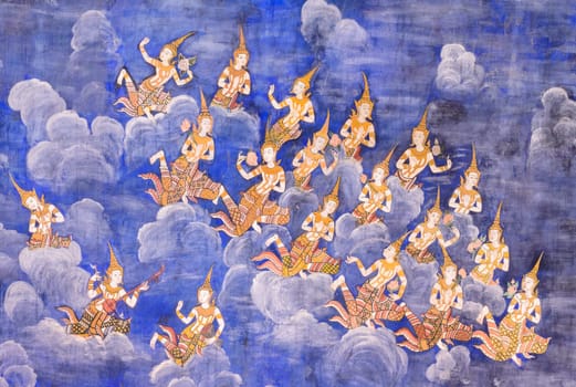 Thai mural painting