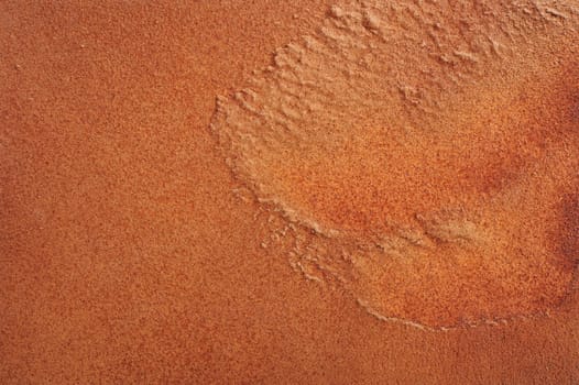 Close-up of an old rusted steel sheet as a background structure