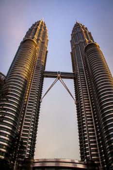Petronas Towers in Kuala Lumpur,Malaysia