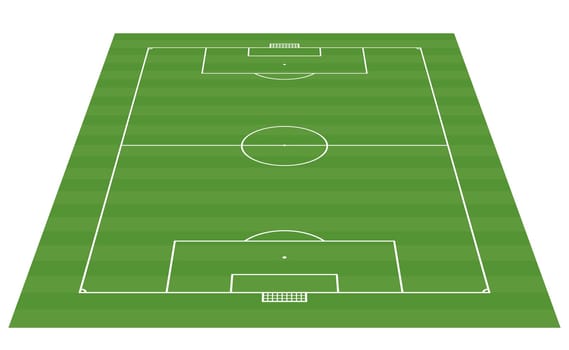 football field 3-D background vector illustration
