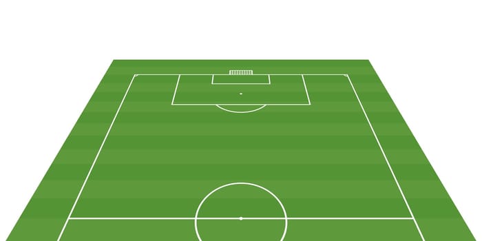 football field 3-D background vector illustration
