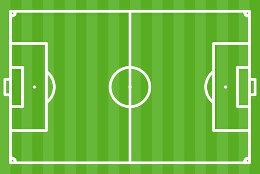 football field green vector illustration