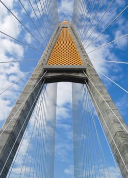 Kanchanaphisek Bridge in Bangkok, Thailand