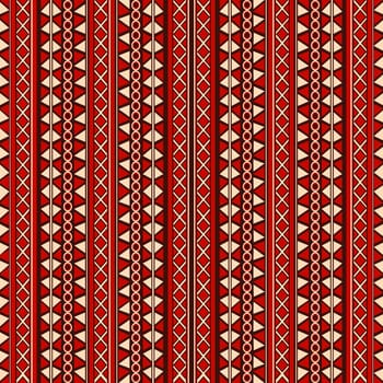 Tribal design seamless pattern in red tones