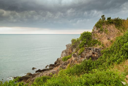 Seascape before storm