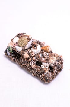 Seashell Decorations Handmade Mini House Made of Shells