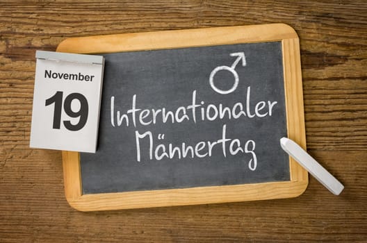 November 19 is International Men's Day