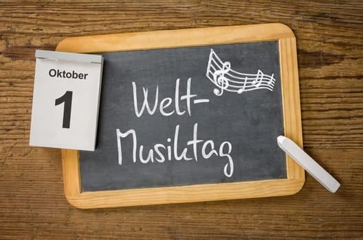 October 1st is World Music Day