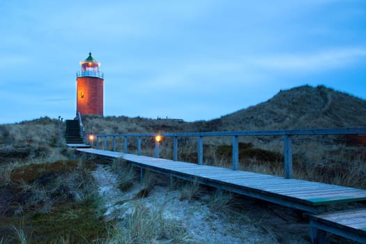 Lighthouse in the Sylter dunes