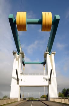 Folding bridge