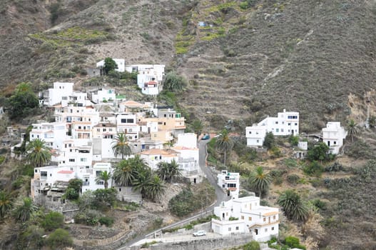 One Very Small Ancient Village in Canary Island Spain