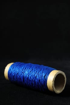 Roll of Twine isolated on a Black Background