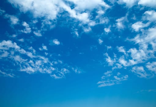 blue sky with cloud closeup