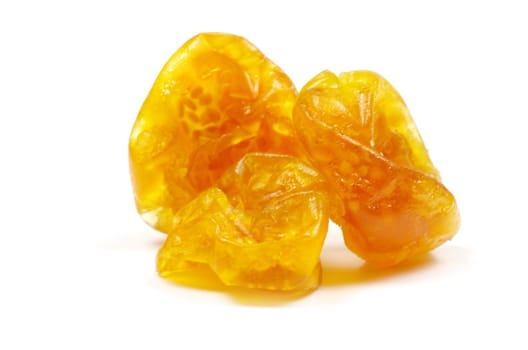 dried fruit isolated on a white background