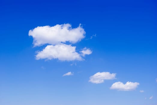 Blue Sky background with tiny clouds