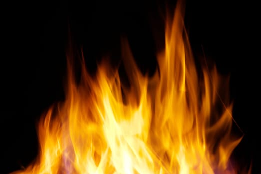 A nice fire in a fire place