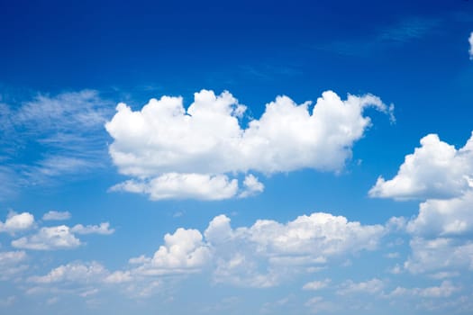 blue sky background with a tiny clouds