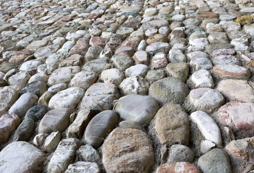 Background of stone wall texture..