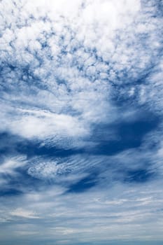clouds in the blue sky