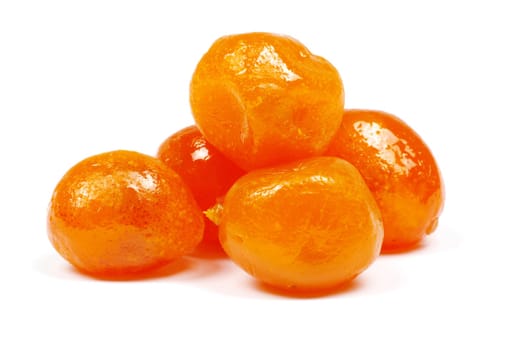 Dried fruit isolated on a white background