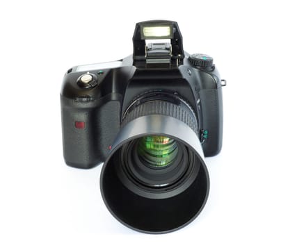 digital photo camera isolated on a white
