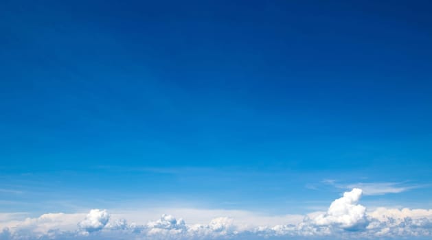 Aerial sky and clouds background