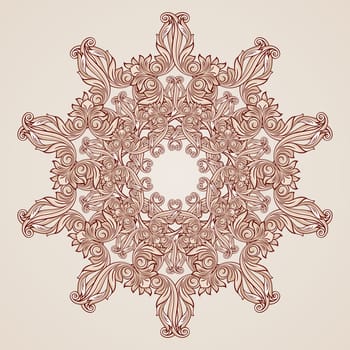 Abstract floral pattern in pastel rose pink colors