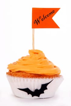 Welcome on a Orange Cupcake, Isolated