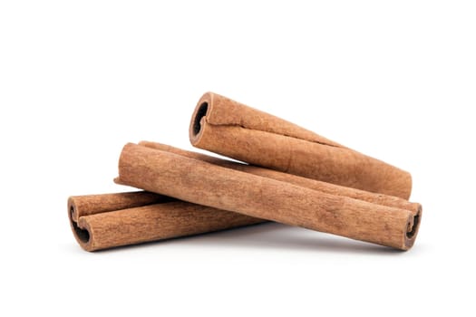 cinnamon isolated on white background