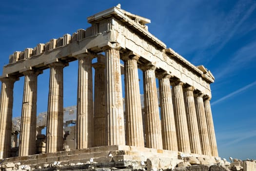 Parthenon on the Acropolis in Athens, Greece