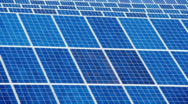 Solar panel detail abstract - renewable energy source..