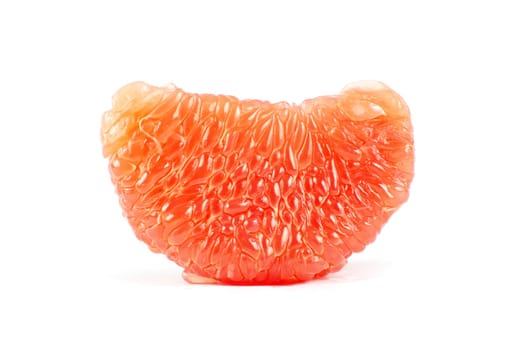 halves grapefruit isolated on a white background
