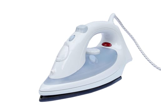 Electric iron. Isolated on white
